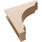 Ekena Millwork 6"W x 24"D x 24"H Thin Hughes Rough Cedar Woodgrain TimberThane Corbel, Primed Tan CORUR06X24X24HUGRCPR - alternate 6